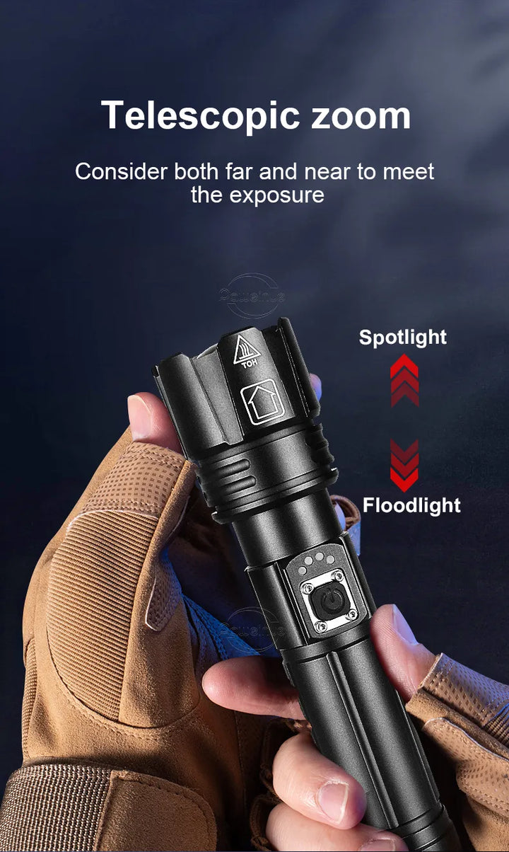 Oppladbar LED-lommelykt for Adventure Skanto