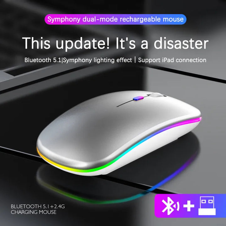 LuxeClick Mouse – Wireless Rechargeable Bluetooth Mouse Skanto