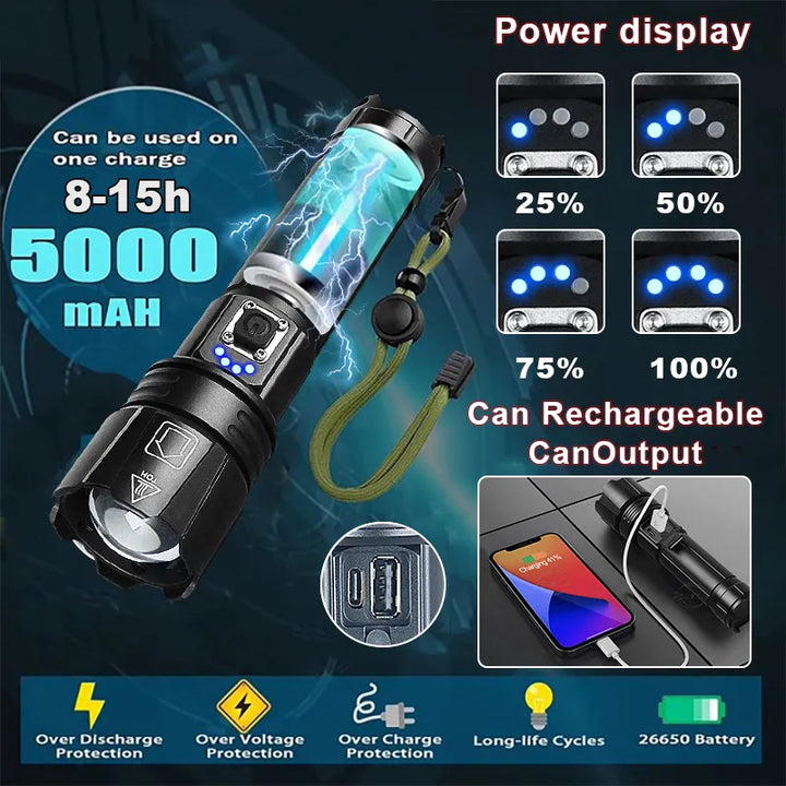 Oppladbar LED-lommelykt for Adventure Skanto
