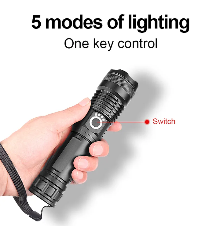 Skanto | LED Lommelykt | Oppladbar Lommelykt