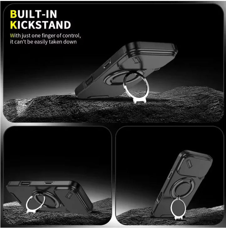 Robuste magnetiske beskyttelseshülle med støtte for iPhone 17-serien