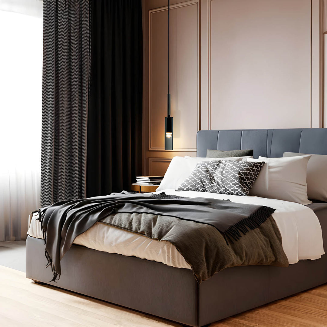 Pendellampe laget av røkt glass – Elegant design med glitrende lyseffekter | Perfekt for stue | Skanto