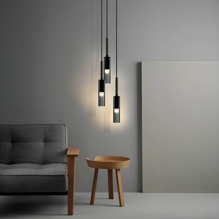 Pendellampe laget av røkt glass – Elegant design med glitrende lyseffekter | Perfekt for stue | Skanto