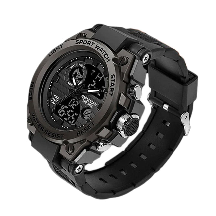 Skanto | Herres Militærklokke med Analog Digital Skjerm og Funksjoner