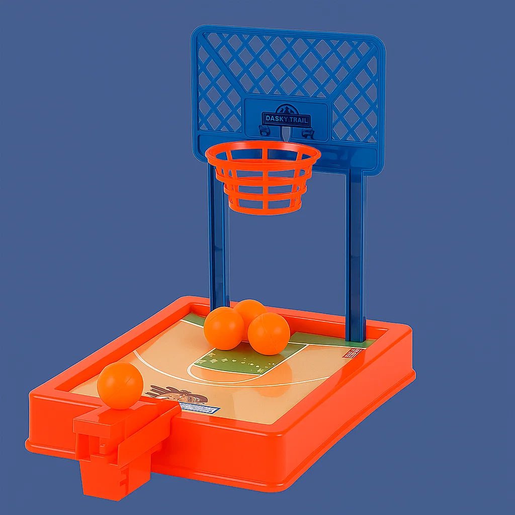 Skanto | Bærbart Mini Basketballspill for Skrivebord, Reiser og Familie Moro