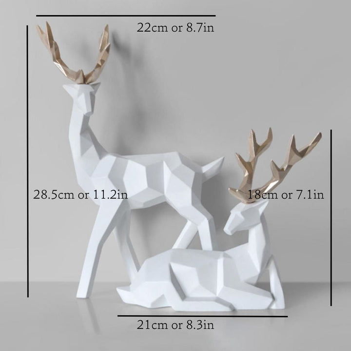 Skanto | Geometrisk Hjorte Statuett
