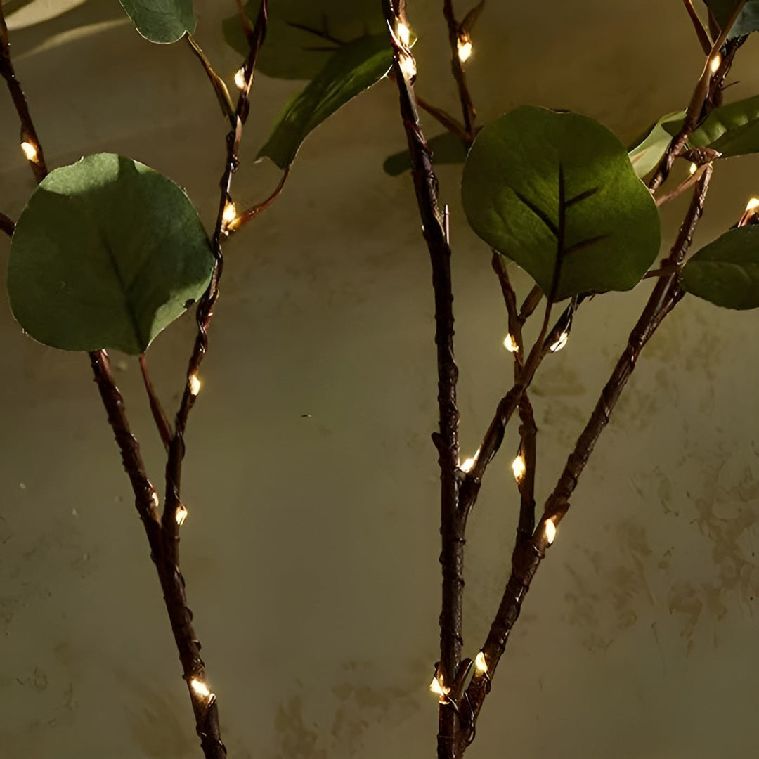 Skanto | EverLeaf Light – Naturlig Olivengren LED-lampe for Atmosfærisk Belysning