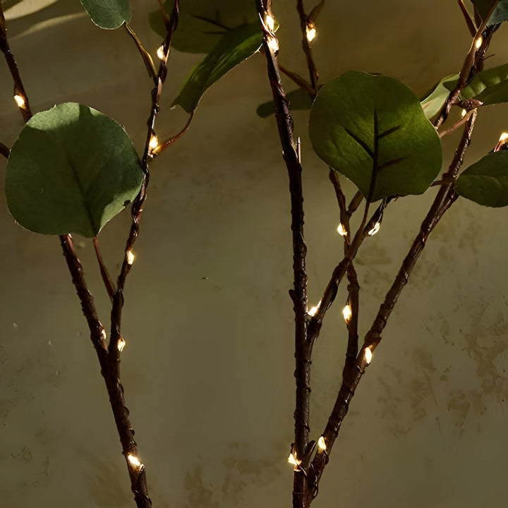 Skanto | EverLeaf Light – Naturlig Olivengren LED-lampe for Atmosfærisk Belysning