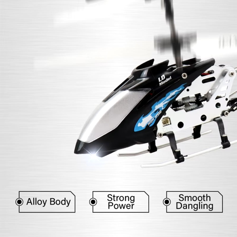 Norvo | Uknuselig 3.5CH RC Helikopter Mini RC Helikopter med Gyro Karmesinrød