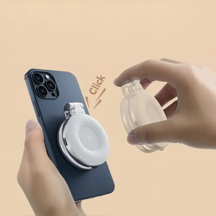 Skanto | LumiClip Bærbar Selfie Ring Lys med Klemme – Magnetisk og Oppladbar