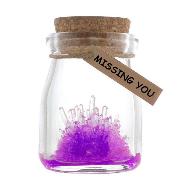 Magic Crystal Growing Jar Kit (Ulike farger og meldinger) | Skanto