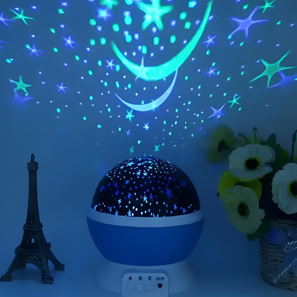 Skanto | Stjerneprosjektor Nattlampe med roterbart himmeldesign