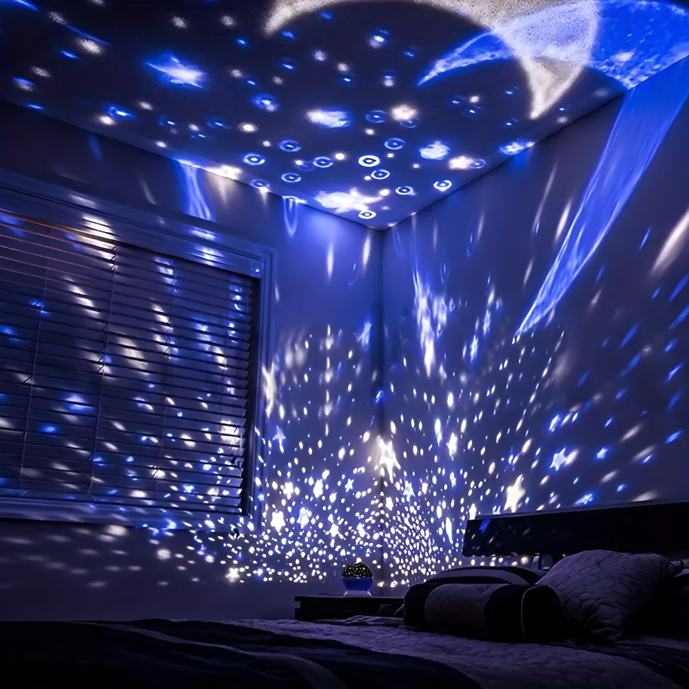 Skanto | Stjerneprosjektor Nattlampe med roterbart himmeldesign