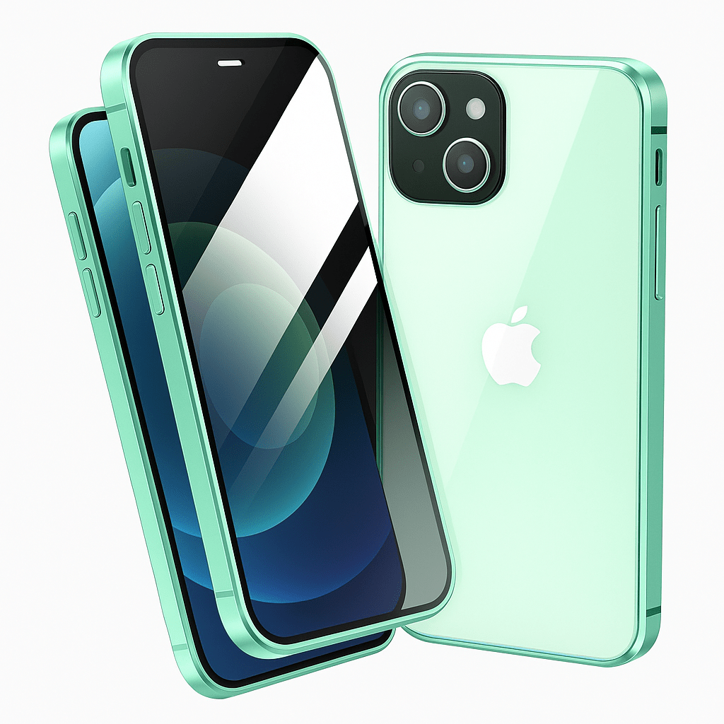 Skanto | Magnetisk personvernbeskyttelsesdeksel for iPhone med skjermbeskyttelse