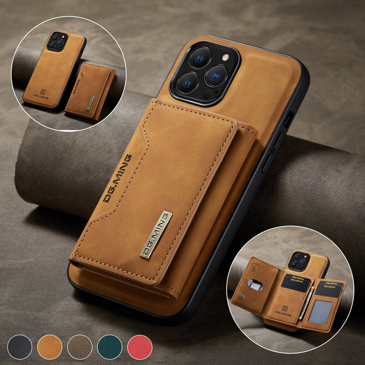 Skanto | 2 i 1 avtakbar skinnlommebokdeksel for iPhone