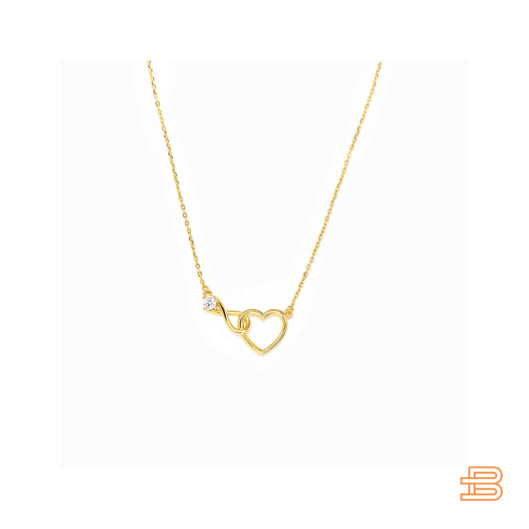 HeartBond Necklace – Tidløst Smykke av Knyttet Kjærlighet Skanto