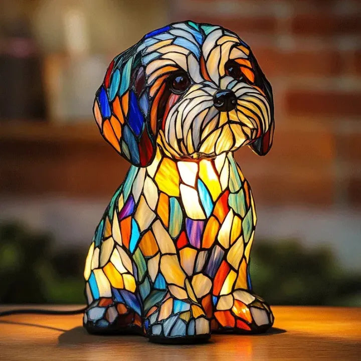 Lumidog Håndlaget Opplysende Hundelampe – Ambient Belysning og Gave | Skanto