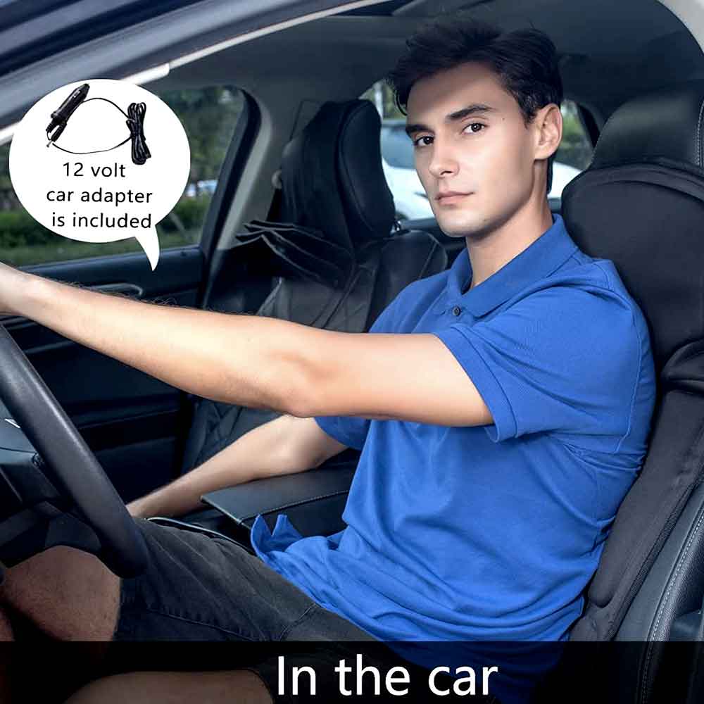 Norvo | Fashion massasje stolpute med oppvarmet nakkepute for bil og hjem