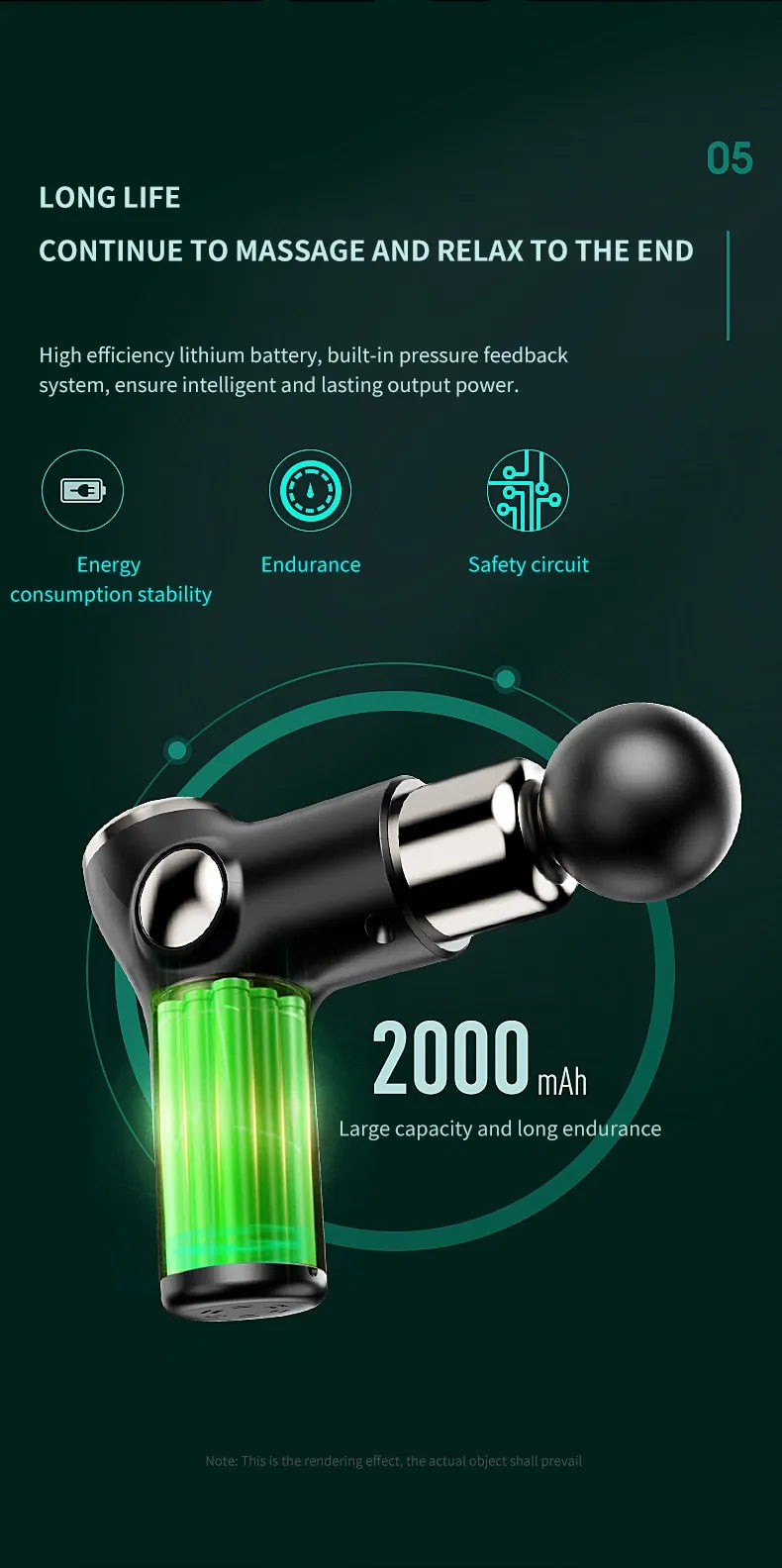 Bærbar massasje pistol for muskelrecovery Skanto