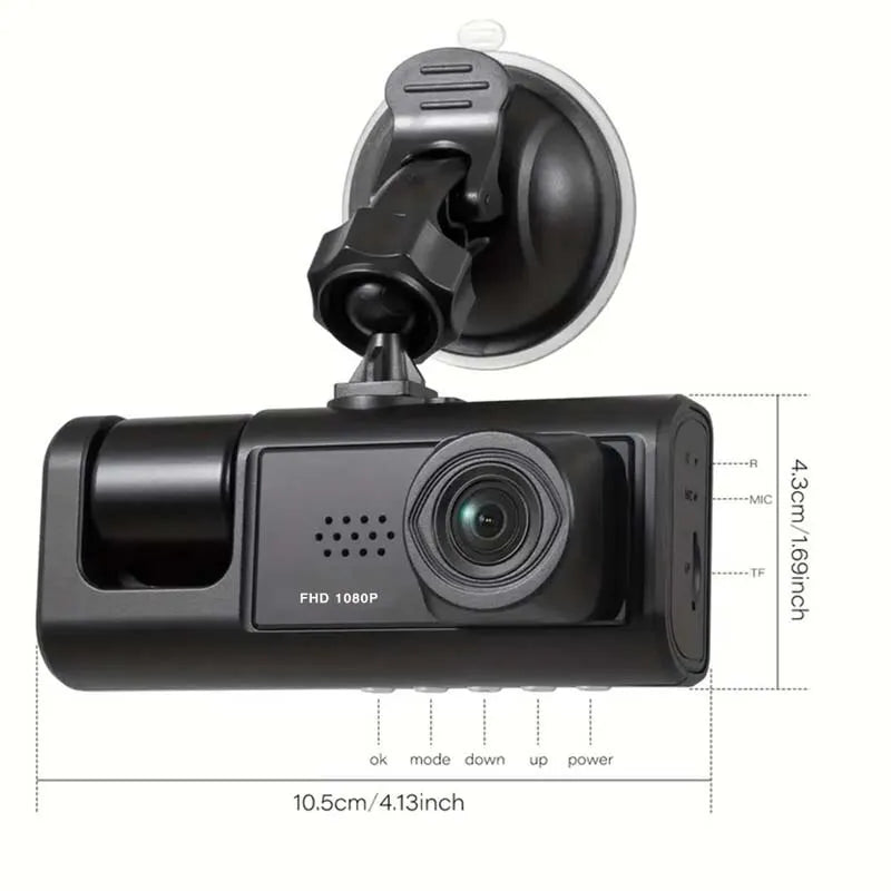 Dashcam med nattsyn og IR-teknologi Skanto