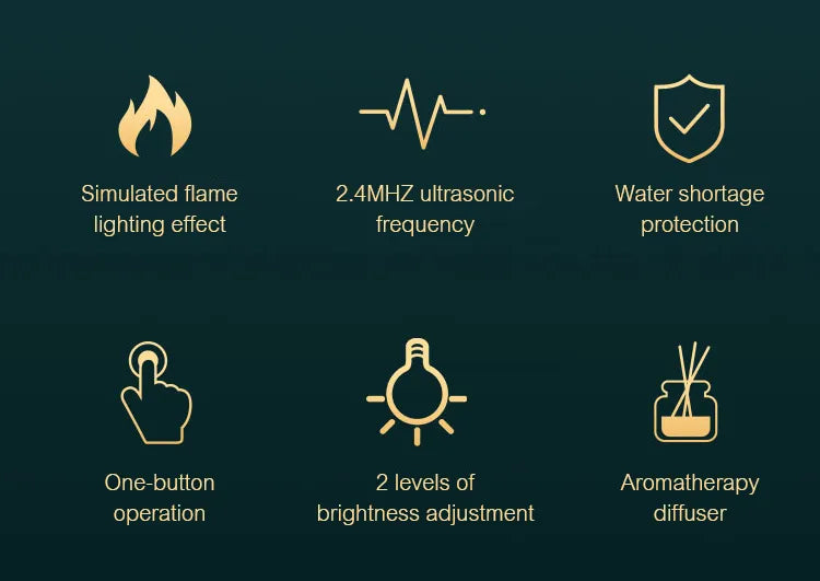 AromaMist Diffuser – Ultralyd Duftdistributør med Kald Tåke Skanto