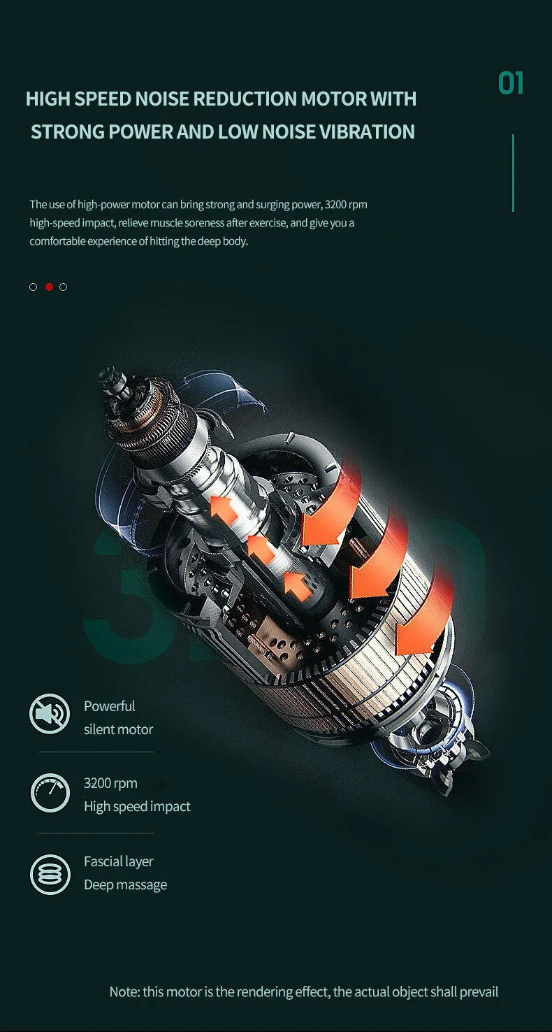 Bærbar massasje pistol for muskelrecovery Skanto