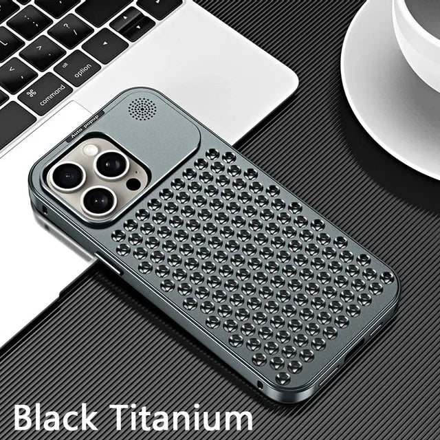 Skanto | Pustende Parfyme Aluminiumlegering Varmeavledning Telefondeksel For iPhone 12 13 14 15 Pro Max Plus Avtakbart Deksel