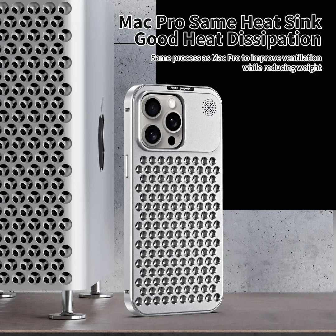 Skanto | Pustende Parfyme Aluminiumlegering Varmeavledning Telefondeksel For iPhone 12 13 14 15 Pro Max Plus Avtakbart Deksel