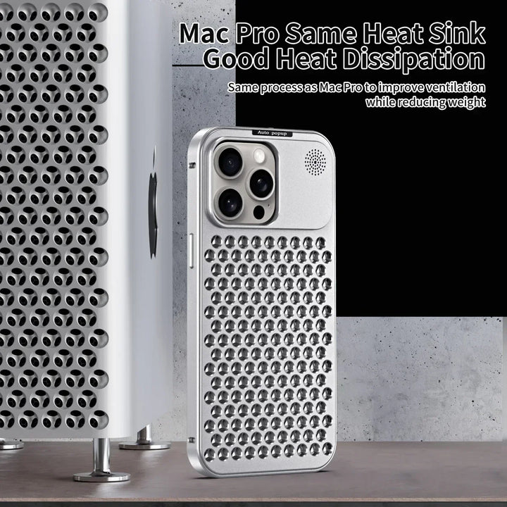 Skanto | Pustende Parfyme Aluminiumlegering Varmeavledning Telefondeksel For iPhone 12 13 14 15 Pro Max Plus Avtakbart Deksel