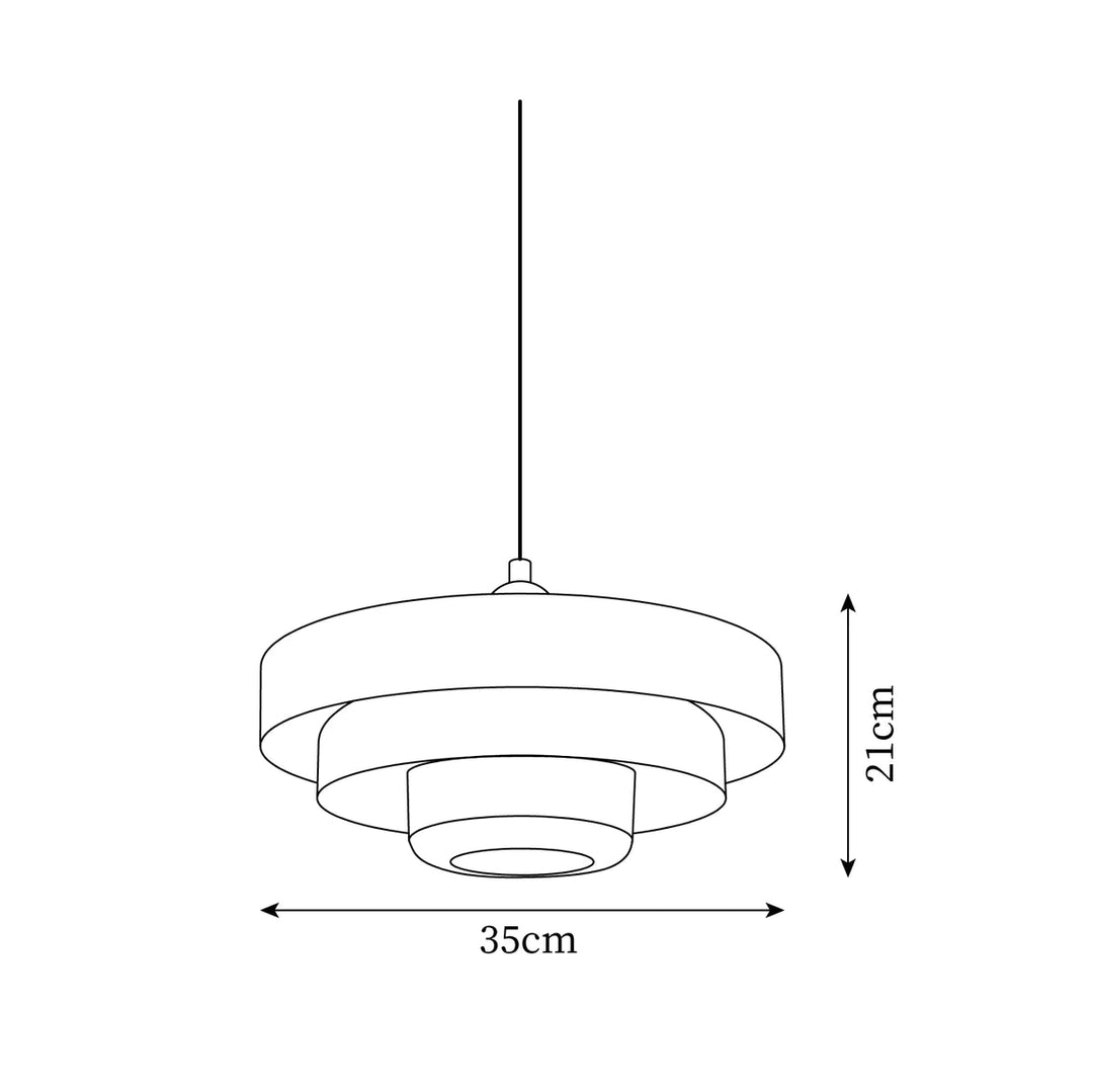Single Head Bauhaus Iron Pendant Lamp | Skanto