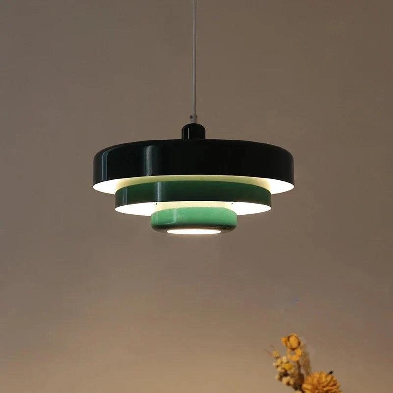 Middelalderskandinavisk pendellampe – Retro Bauhaus-design | Varme LED-lys
