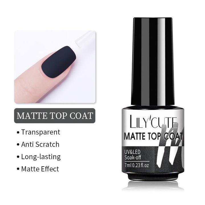 Midnight Matte Black Neglelakk | Skanto
