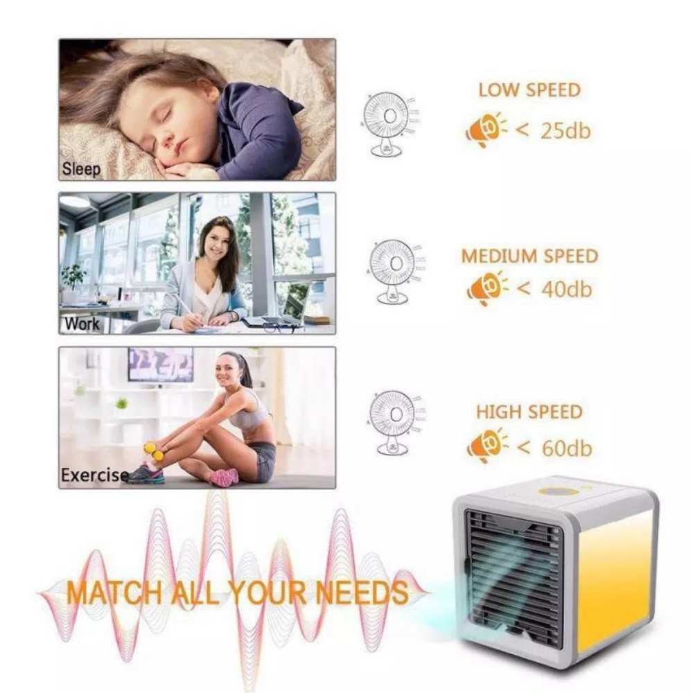 Frost Air Lite Bærbar Klimaanlegg Mini Luftkjøler AC 550ml Vannutskift | Skanto