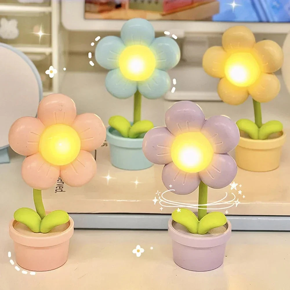 Liten Blomst Beroligende Bordlampe - BlossomGlow | Skanto