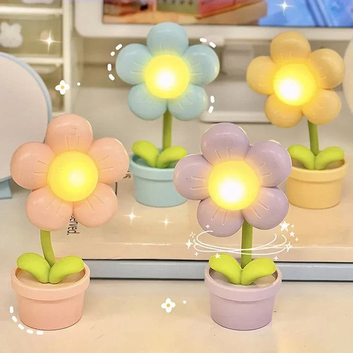Liten Blomst Beroligende Bordlampe - BlossomGlow | Skanto