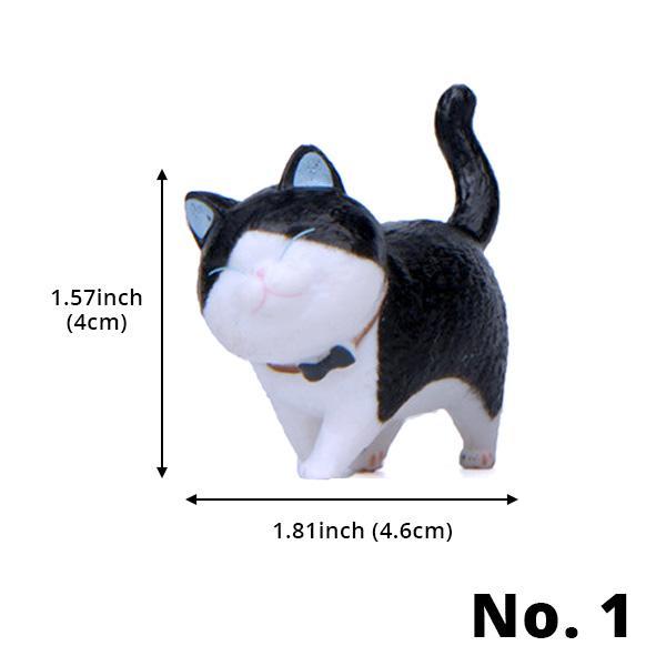 Mini Spaserende Katt Figurer | Skanto