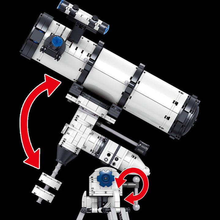 Mini astronomisk teleskop byggeklosser leketøy | Skanto