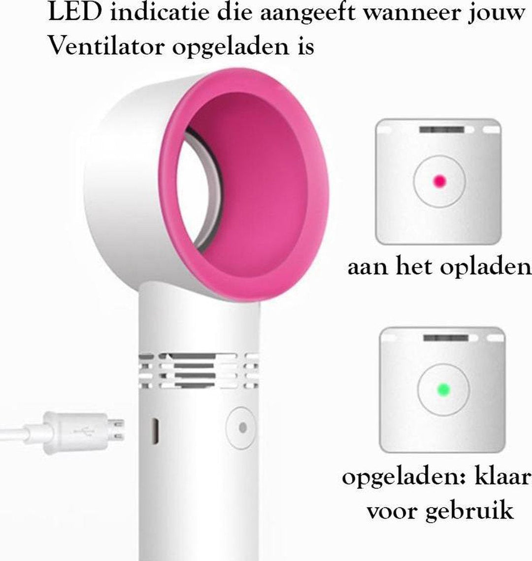 Bærbar mini vifte - oppladbar - håndholdt vifte | Skanto