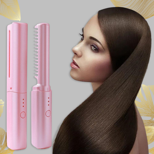 Skanto | StyleFusion️ 2 i 1 Elektrisk Kam / Krølltang og Glatter