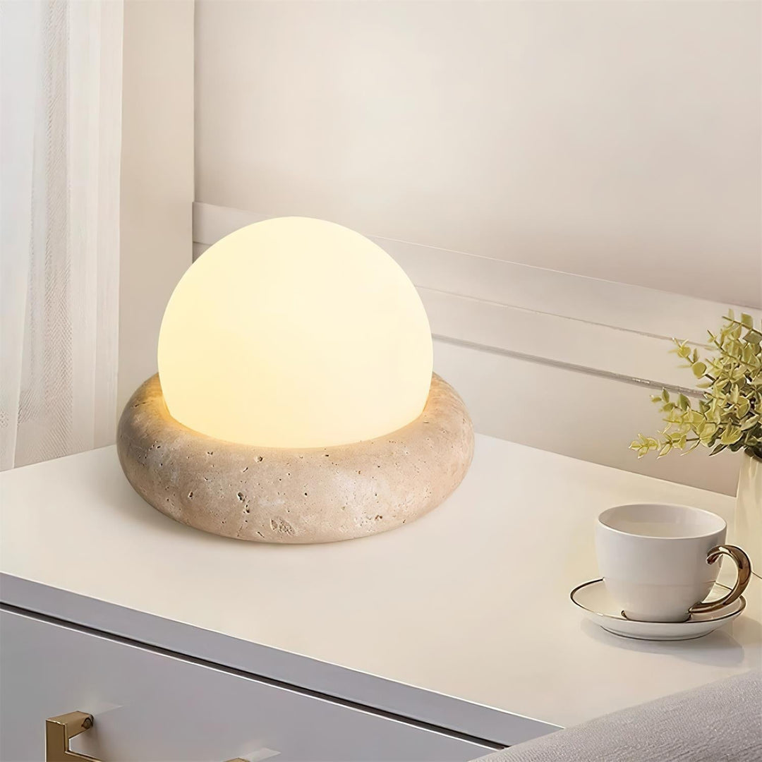 Skanto | Travertin Bordlampe