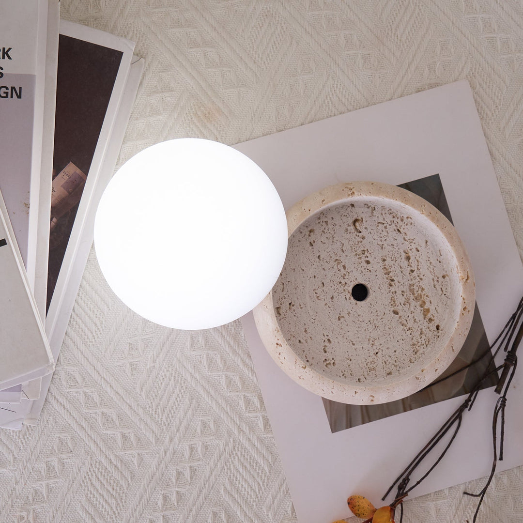 Skanto | Travertin Bordlampe