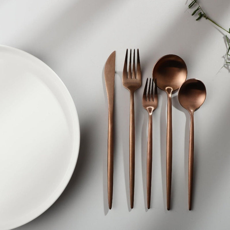 Skanto | Minimalistisk Rustfritt Stål Bestikk Elegant Enkelhet