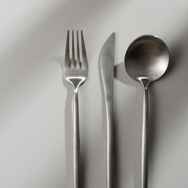 Skanto | Minimalistisk Rustfritt Stål Bestikk Elegant Enkelhet