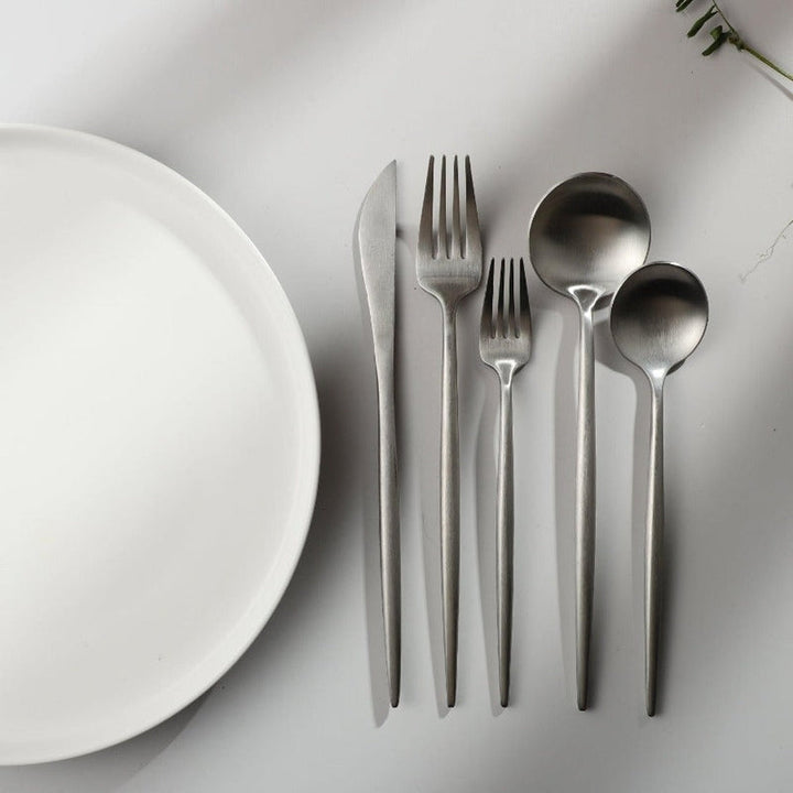 Skanto | Minimalistisk Rustfritt Stål Bestikk Elegant Enkelhet