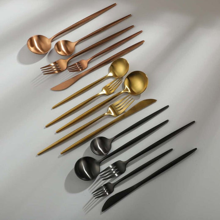 Skanto | Minimalistisk Rustfritt Stål Bestikk Elegant Enkelhet