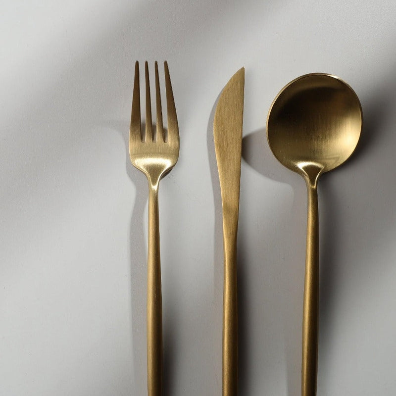 Skanto | Minimalistisk Rustfritt Stål Bestikk Elegant Enkelhet