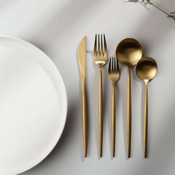 Skanto | Minimalist Bestikksett i Rustfritt Stål