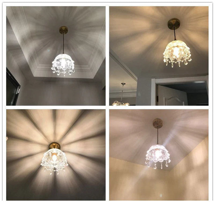 Minimalistisk Retro Krystall Glass Pendellampe Skanto