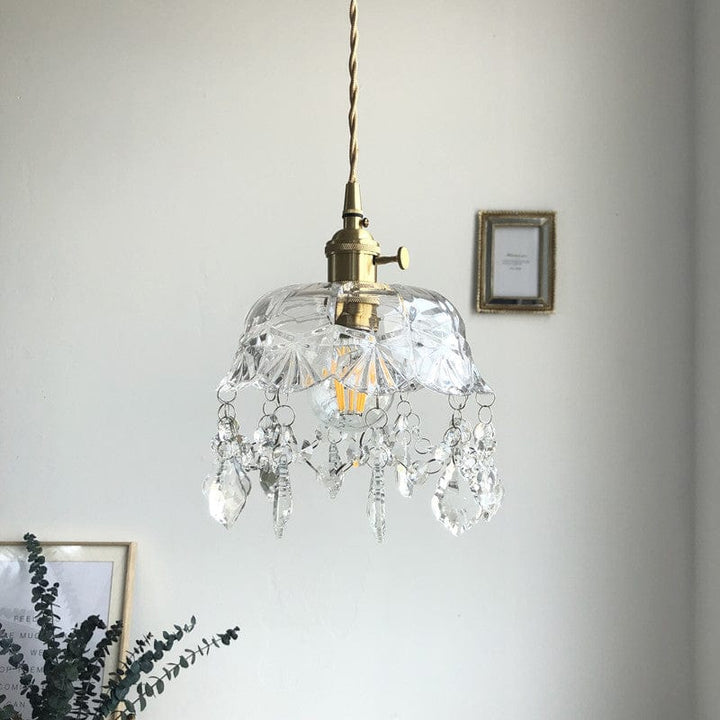 Minimalistisk Retro Krystall Glass Pendellampe Skanto