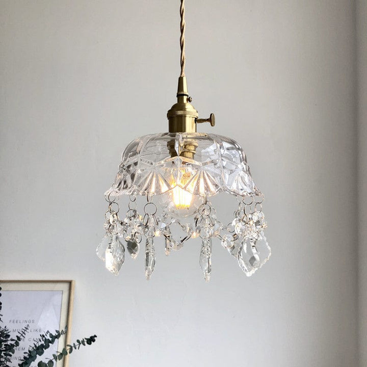 Minimalistisk Retro Krystall Glass Pendellampe Skanto